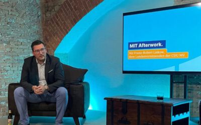 Rückblick auf den politischen MIT Afterwork in Rostock mit Franz-Robert Liskow