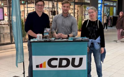 Infostand in Lütten Klein